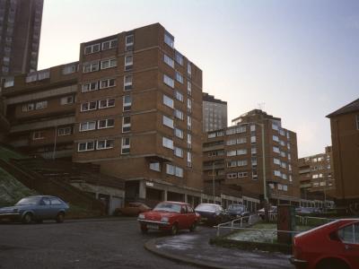View  of blocks on Belville Street