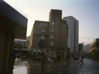 View of 16-storey block on Belville Estate