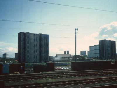 View of 24-storey blocks in Laurieston