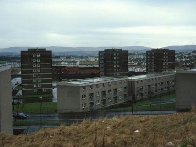 View of 8-storey blocks on Duncruin Street