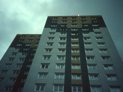 View of 17-storey block in Milton North