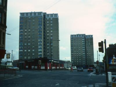 View of 15-storey Helenvale Street blocks from London Road