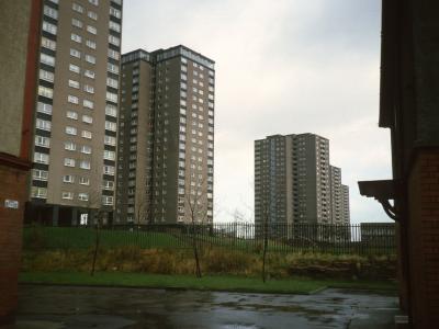 View of 20-storey blocks on Charles Street