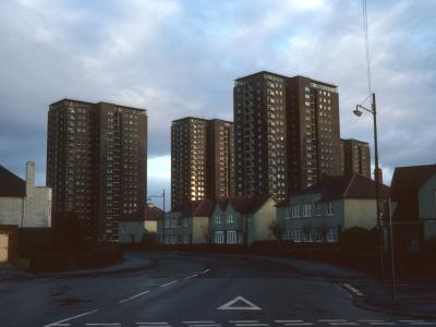 View of 20-storey blocks on Kingsway Court