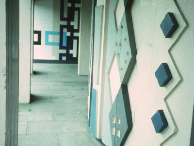Entrance hall in 25-storey block in Townhead Area 'B'
