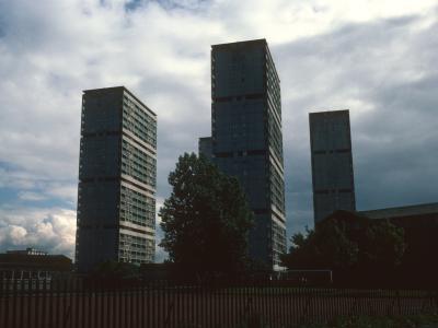 View of 24-storey blocks on Area 'D' development