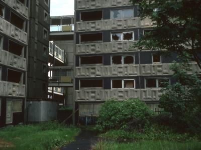 View of 7-storey blocks in Hutchesontown Area 'E'