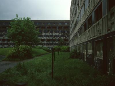 View of condemned 7-storey blocks