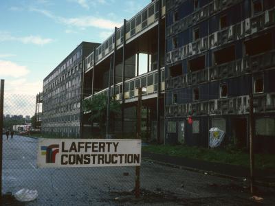 View of condemned 7-storey blocks