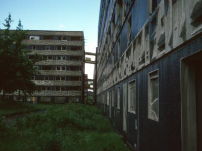 View of condemned 7-storey blocks