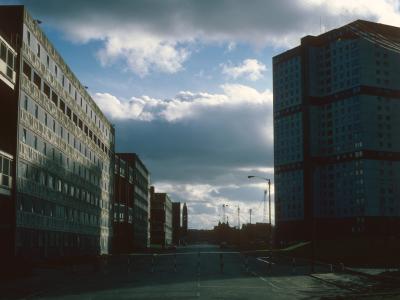 View of condemned 7-storey blocks