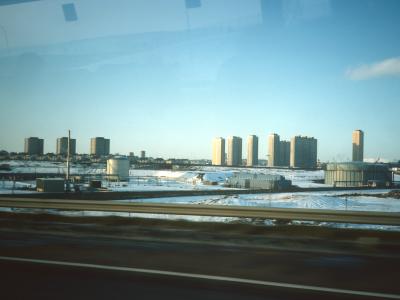 View of Red Road blocks