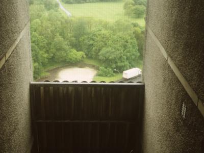 View from 18th storey of 20-storey block in Sighthill