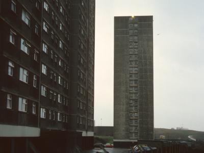 View of 20-storey blocks in Sighthill