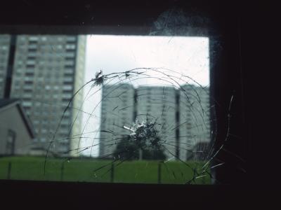View of 20-storey blocks in Sighthill
