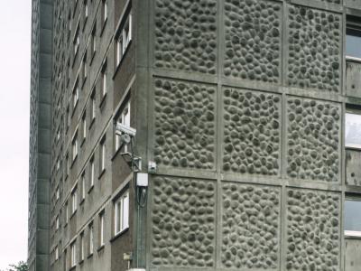 View of 20-storey block in Sighthill