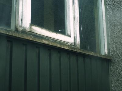 Detail view of 20-storey block in Sighthill