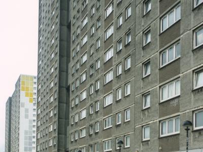 View of 20-storey blocks in Sighthill