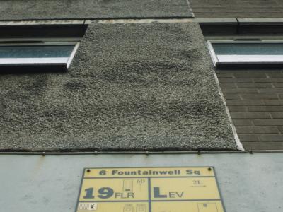 Detail view of 20-storey blocks in Sighthill