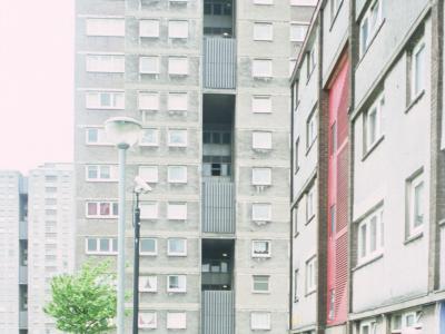 View of 20-storey blocks in Sighthill