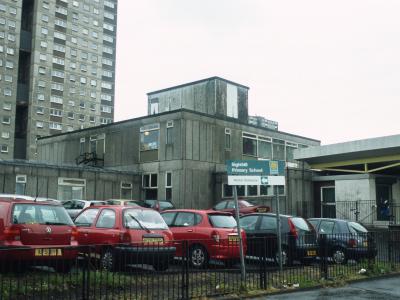 View of 20-storey blocks in Sighthill