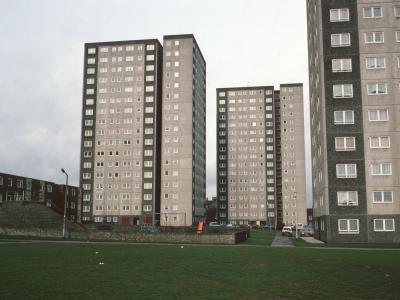 View of blocks on Gascoigne Estate