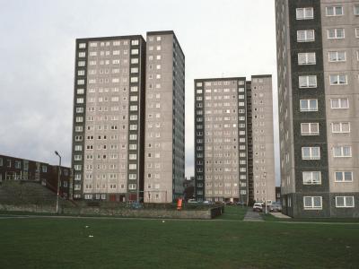 View of blocks on Gascoigne Estate