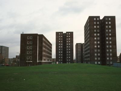 View of blocks on Gascoigne Estate