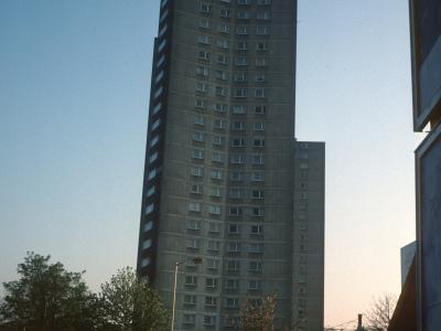 View of Rufford Tower and Moreton Tower