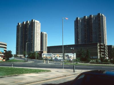 View of Edmonton Green Shopping Centre blocks
