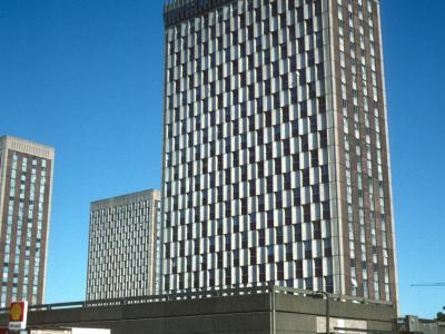 View of 23-storey blocks at Barbot Street redevelopment