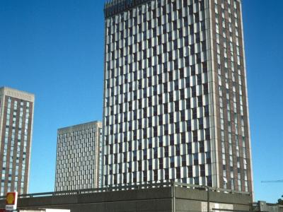 View of 23-storey blocks at Barbot Street redevelopment