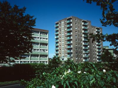 View of Constable House and Bonnington House from Great Cambridge Road