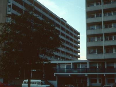 View of 10- and 8-storey blocks