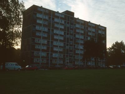 View of front of block