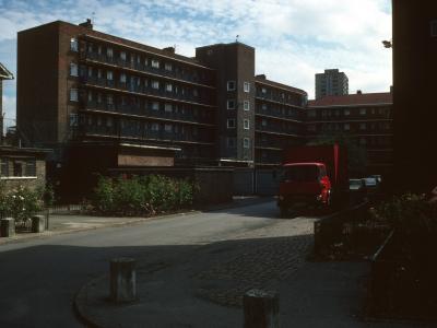 View of 49-131 Well Street from Petiver Close