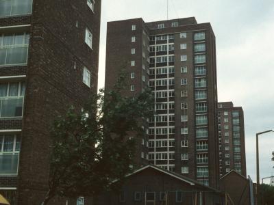 View of 15-storey blocks on Paragon Road