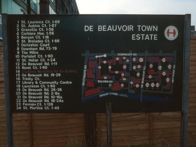 Map of De Beauvoir Estate