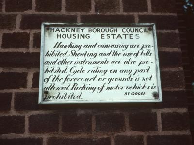Notice on 53-98 Nye Bevan Estate