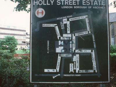 Map of Western Park of Holly Street Estate