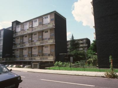 View of both Marsh Court blocks from St Philip's Road