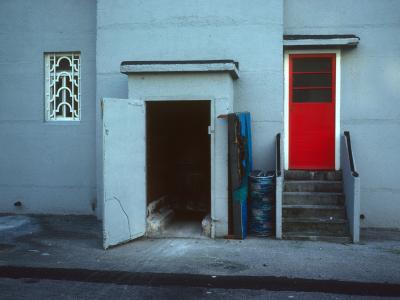 View of rubbish chute for Needwood House