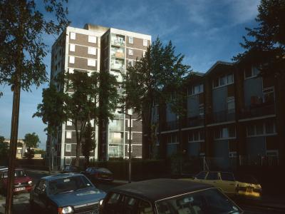View of 79-122 Kingsgate Estate from Buckingham Road