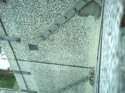(13)Detail view of 21-storey block on Trowbridge Estate
