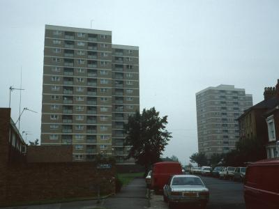 View of George Lansbury House and Elizabeth Blackwell House