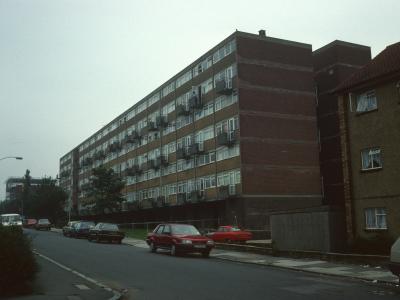 View of Wat Tyler House from Boyton Road