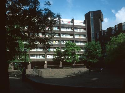 View of blocks on Grahame Park Estate