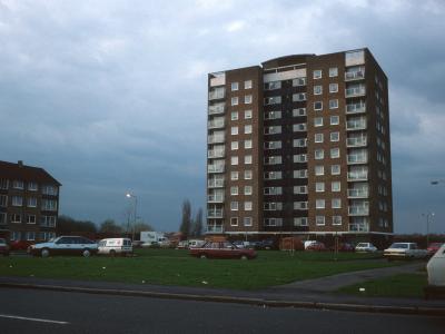 View of Frank Towell Court from Glebelands Road