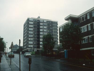 View of Prospect House looking East along Donegal Street