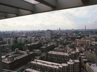 General view of Finsbury area from Peregrine House